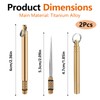 2 Pcs Titanium Alloy Reusable Toothpick, Metal Toothpick for Camping