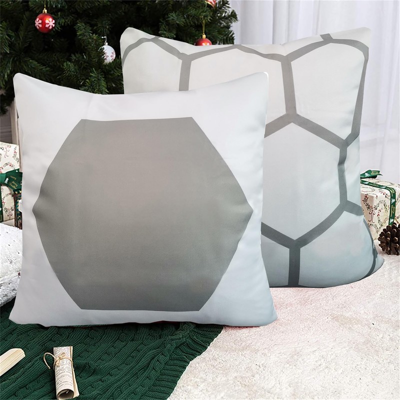 Aitliving Decorative Throw Pillow Case Shell A Hexagon Couch Cushion