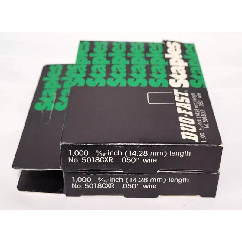 DUO-FAST Vintage Duo-Fast Staples No. 5018 CXR- 9/16", 2 Boxes