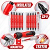 31-in-1 Insulated Screwdriver Kit – Interchangeable Bits with Magnetizer/Demagnetizer and