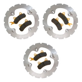 Traild Can-Am Defender HD10/HD9/HD8/HD7/HD5 2016-2024 Ridge Rider Rotor and Brake Pad Kit (HD5 3 Rotor Kit, Ceramic)