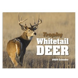 Trophy Whitetail Deer 2025 Hanging Wall Calendar - 19" x 11" (Open) 2025 Monthly Appointment Planner and Organizer. Trophy Whitetail Bucks for every hunter to look at!
