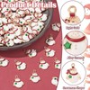 Ipotkitt 100Pcs Christmas Snowman Alloy Enamel Charm Pendants for DIY