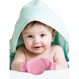 3 Pairs Baby and Toddler Winter Mittens Kids Fleece Warm Mittens for Baby Boy Girl (Rose Red, Pink, Dark Blue, 6-18 Months)