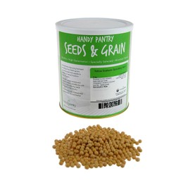 Handy Pantry Certified Organic Dried Yellow Soybeans - 5 Lb - Perfect for Use in a Soy Milk Making Machine to Make Soy Milk. Makes Tofu, Roasted Soy Beans, Emergency Food Storage, More