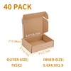 PHAREGE 7x5x2 inch Shipping Boxes Bulk 40 Pack Brown, Tab