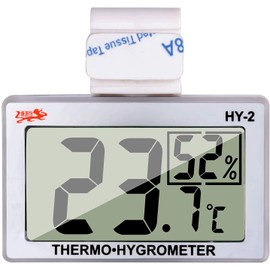 LXSZRPH Reptile Hygrometer and Thermometer High LCD Display Temperature Humidity Meter Gauge with Hook for Reptile Tanks, Terrariums, Vivariums (2 Packs)