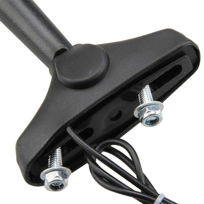 E-Bro Black Motorcycle Rearview Mirror with LED Turn Signal Lights