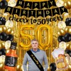 50th Birthday Decorations for Men, 50 Birthday Decorations with Happy