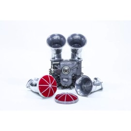 Corsa Velocita WEBER Velocity Stack Replacement Air Filters for Side Draft Carburetors RED