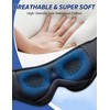 Bluetooth Sleep Mask with Headphones, 3D Bluetooth Eye Mask for