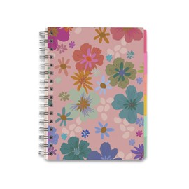 Inspired by Erin Condren Petal Party 12-Month A5 Undated Weekly Planner, Non-Dated Spiral Weekly and Monthly Planner with Stickers