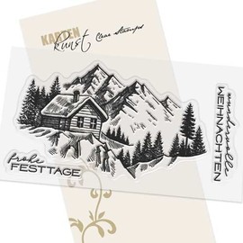 Clear Stamp Set Karten-Kunst Winter & Snow KK-0221 Winter Landscape