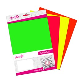 plottiX 101888 Iron-On Film Multi-Coloured 20 x 30 cm