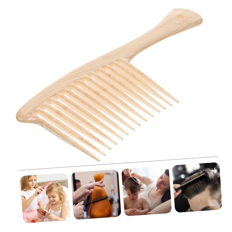 SAFIGLE Wide Toothed Comb Durable Static Hairdressing Tool for Daily