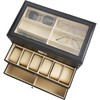 3 Layers 12 Slots Watch Boxes and Pieces Eyeglasses Sunglasses