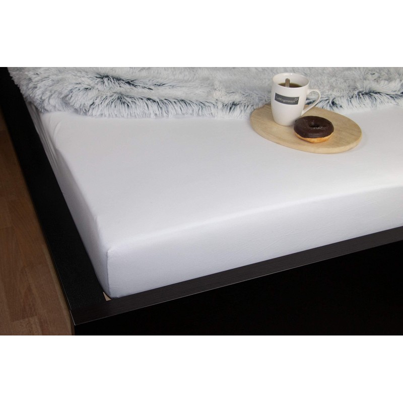 ZOLLNER Fitted Sheet, 160 x 200 cm, 100% Cotton, 180