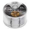 DEMDACO Drum Keeping Time Clock-n-Can Silver Tone 4 x 4
