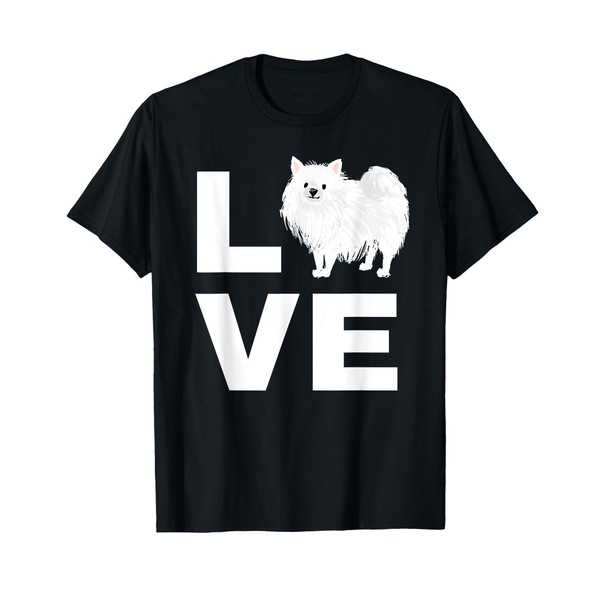I Love My Pomeranian Dog Puppy Pet Lover Dog T-Shirt