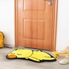 Drydiet Yellow Duck Bath Mat Microfiber Shower Bathroom Rug Non