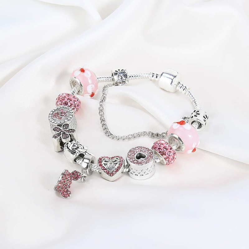 Mouse Charm Bracelet Girl Jewelry Gift for Daughter and Granddaughter