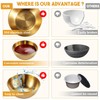 Dipping Bowls, Stainless Steel Dipping Sauce Dishes, Small Round Seasoning