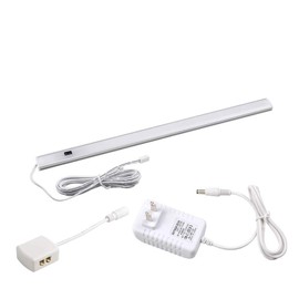 YI Lighting 12inch LED Under Cabinet Lighting Kit Plug in Motion Sensor for Kitchen Counter Closet Laundry Room Showcase (Warm White, 1-Bar Kit)