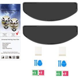 NOUKAJU Helmet Anti-Glare Film, Polarized Film, Anti-Fog Film, Motorcycle Helmet Shield, Anti-Glare, Sticking, Visibility, High Transmittance (Set of 2)