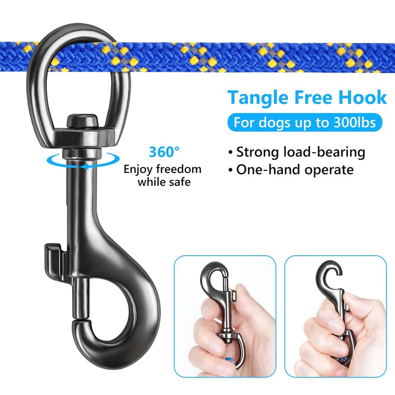 Tie Out Cable for Camping, 50ft Portable Overhead Trolley System