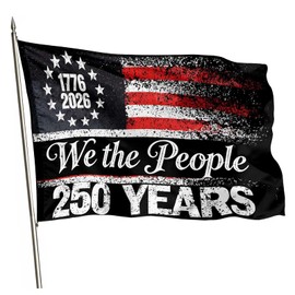 America's 250th Anniversary Flag, 3 Ply Year American Anniversary Flag- Double Sided,4th of July We The People 1776 Yard Flags For Outside 3x5 Ft Double Sided Outdoor Banner Decorations