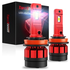 Torchbeam H11/H8/H9 Fog Light, 28000LM Super Bright H11/H8/H9 Bulbs with Fan, Plug and Play, Fog Light Pack of 2