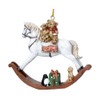 Gisela Graham A Resin Teddy on Rocking Horse Christmas Decoration