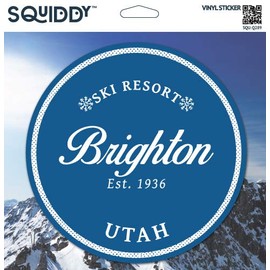 Squiddy Brighton Utah - Vinyl Sticker Decal for Phone, Laptop, Water Bottle (2.5" Tall)