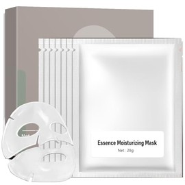 Peunitory Collagen Face Mask, 7 Sheet Essence Moisturizing Mask, Vegan & Natural, Hydrating Facial Mask For Women Skin Care