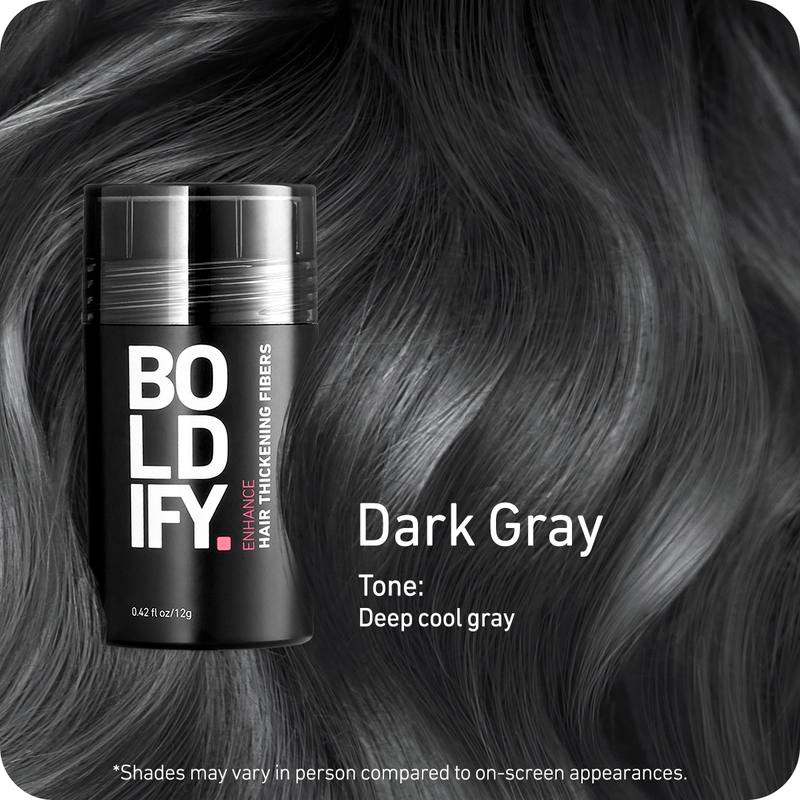 Hair Thickening Fibers:_Dark Gray_28 g