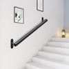 Dolibest 16 Inch Wall Mount Metal Handrail, Staircase Step Handrail,