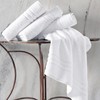 Hawmam Linen White Bath Towels 4 Pack 27 x 54