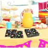 100 Glow Cocktail Napkins Neon Beverage Disposable Paper Colorful Party