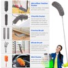 Microfibre Duster for high Ceilings, 100" Telescopic Extension Pole kit,