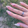Ruby Hanabi Handmade Nail Tips - Long Nose Pin /
