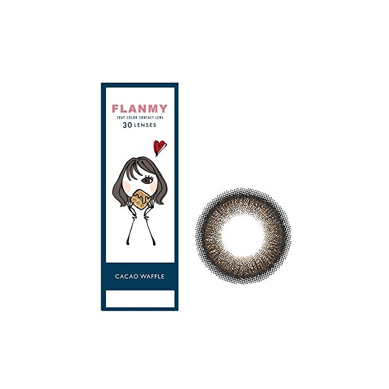 FLANMY フランミーワンデー 30枚入 【カカオワッフル】 ±0.00（度なし）