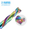 HOZLY Woodwork Milling Cutter,DLC Coating,UP & Down Cut 2 Flutes