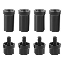 Briny River 4 Sets Pool Cue Joint Protector Pool Cue Protective Cover Plastic Plug Protection Sleeve for 5/16 x 18 Size Pool Cue 13 mm