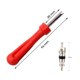 Valve Core Remover with 5 Valve Cores, Valve Core Tool, Valve Core Remover for Car, Motorcycle, Bicycle