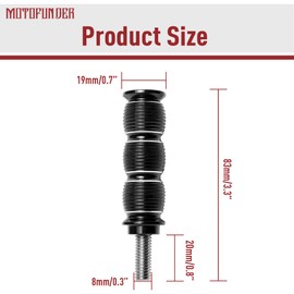 Motofunder Motorcycle Shift Pedal or Brake Pedal for Indian Scout Sixty Bobber Victory Cross Country (Black)