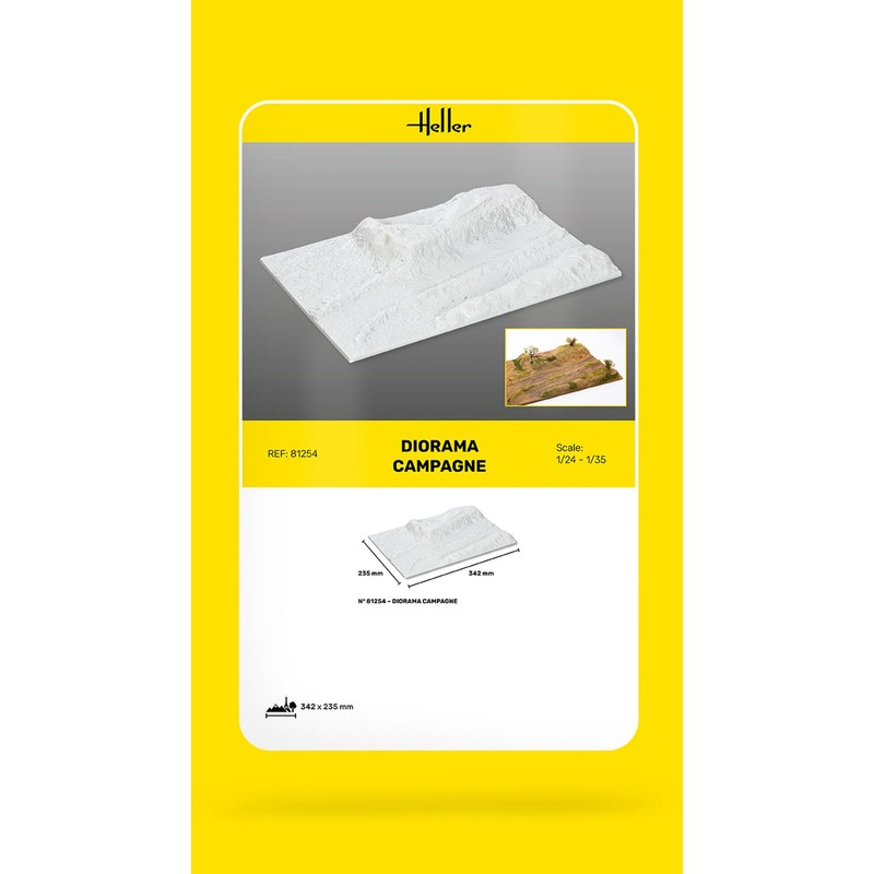 Heller 81254 Socle Diorama Campagne Model Kit Multi-Coloured