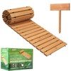 LINSHRY 10FT Wooden Garden Pathway, Outdoor Roll Out Decorative Garden