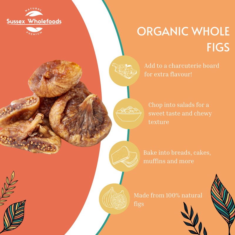 Sussex Wholefoods Organic Figs 250g: Taste The Goodness!