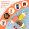 LPAMABA Pack of 120 20 mm Plastic Ice Cubes Plastic
