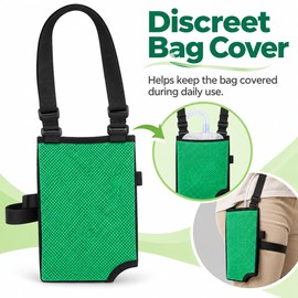Urinary Drainage Bag Cover for 2000ml Catheter Bags – Adjustable Shoulder Strap Holder for Daily Care
